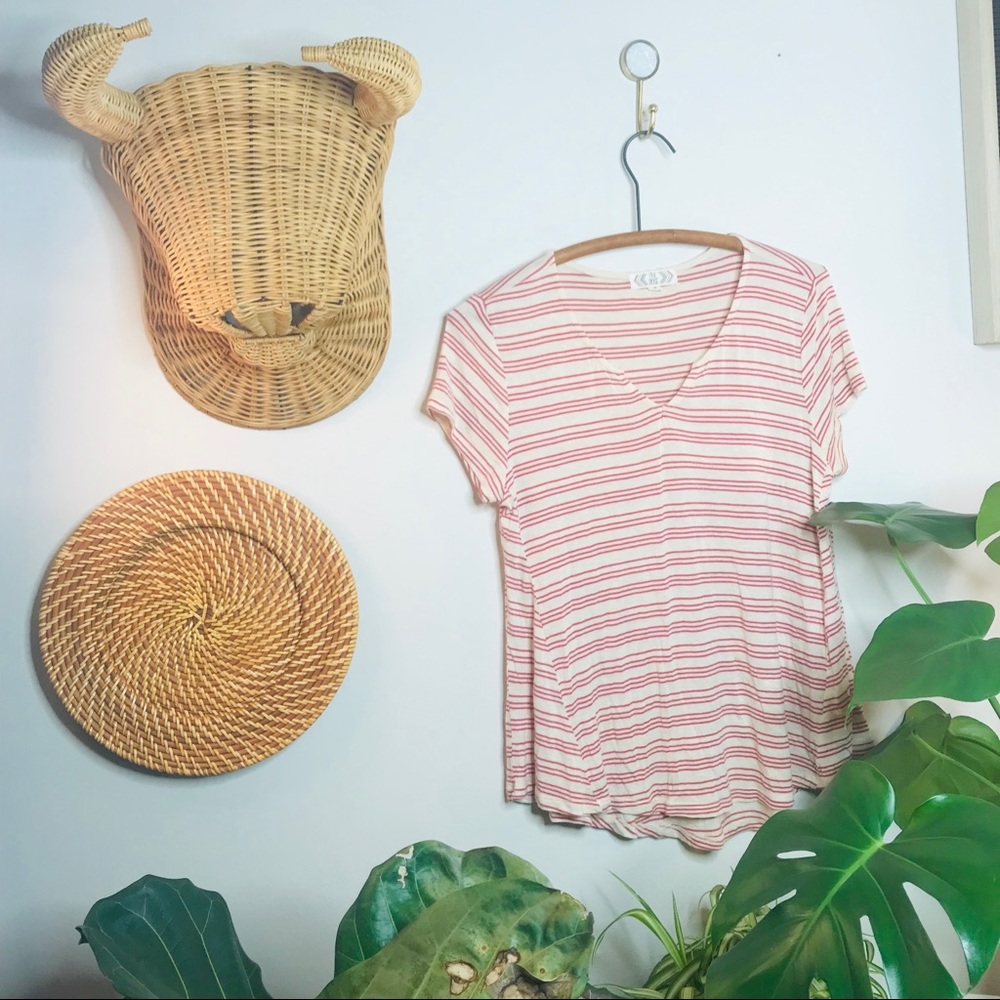 Pink Rose Cream Swing Babydoll Tee - Picture 5 of 5